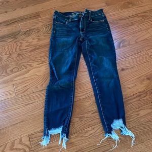 American Eagle size 4 Hi-rise jegging crop